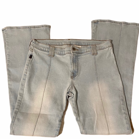 Just Jeans USA Vintage Bell Bottom Hippie Seam - Picture 3 of 7